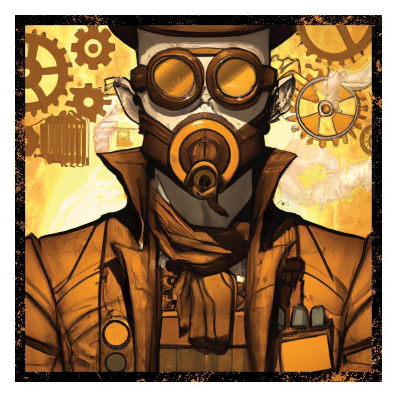 Steampunk mécanique industriel d’un zeppelin