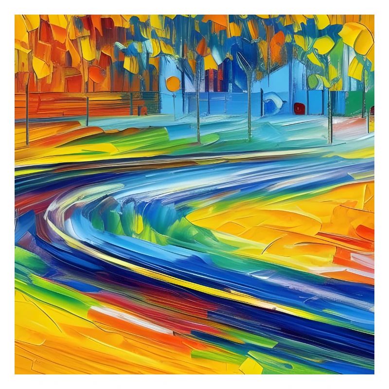 Neoimpressionistische Straße