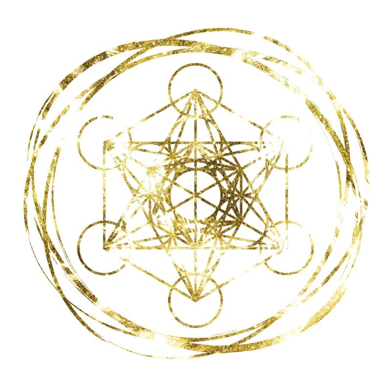 Metatrons Cube Gold Sacred Geometry