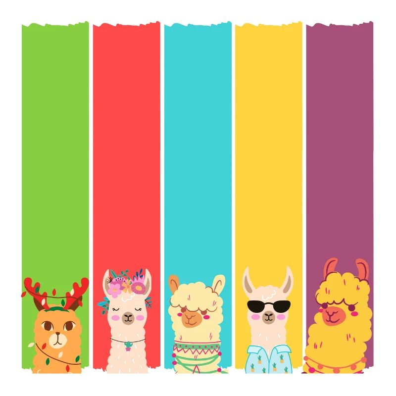 Mon équipe de vacances de lama