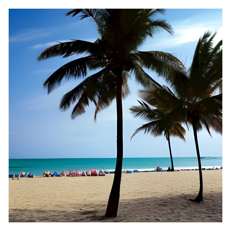 C’est l’heure d’une plage de vacances