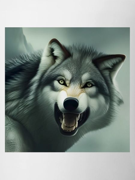 Angry wolf