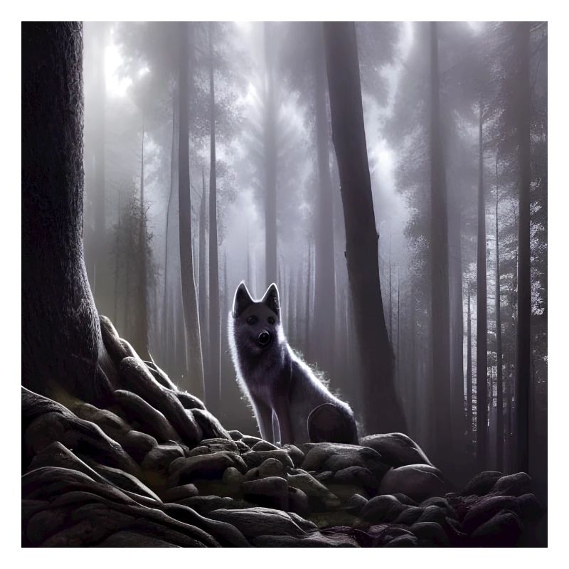 Wolf im Wald