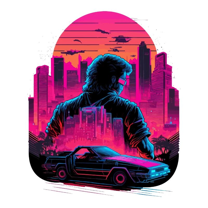 Vaperwave Stadt