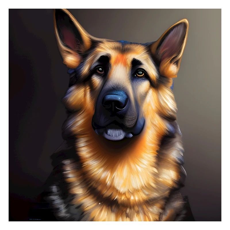Deutscher Schäferhund Kunstwerk