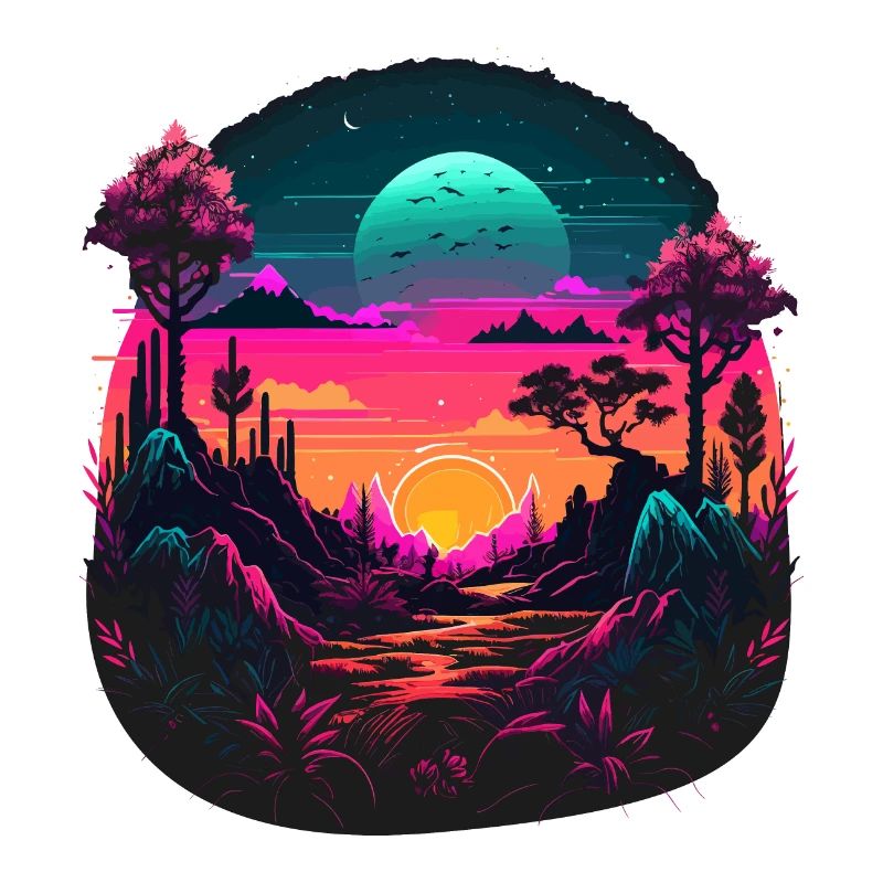 Vaporwave Landscape