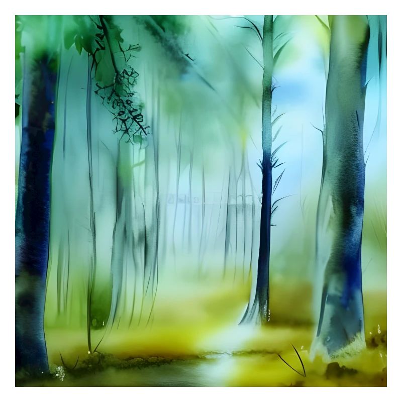 Forêt d’aquarelle apaisante