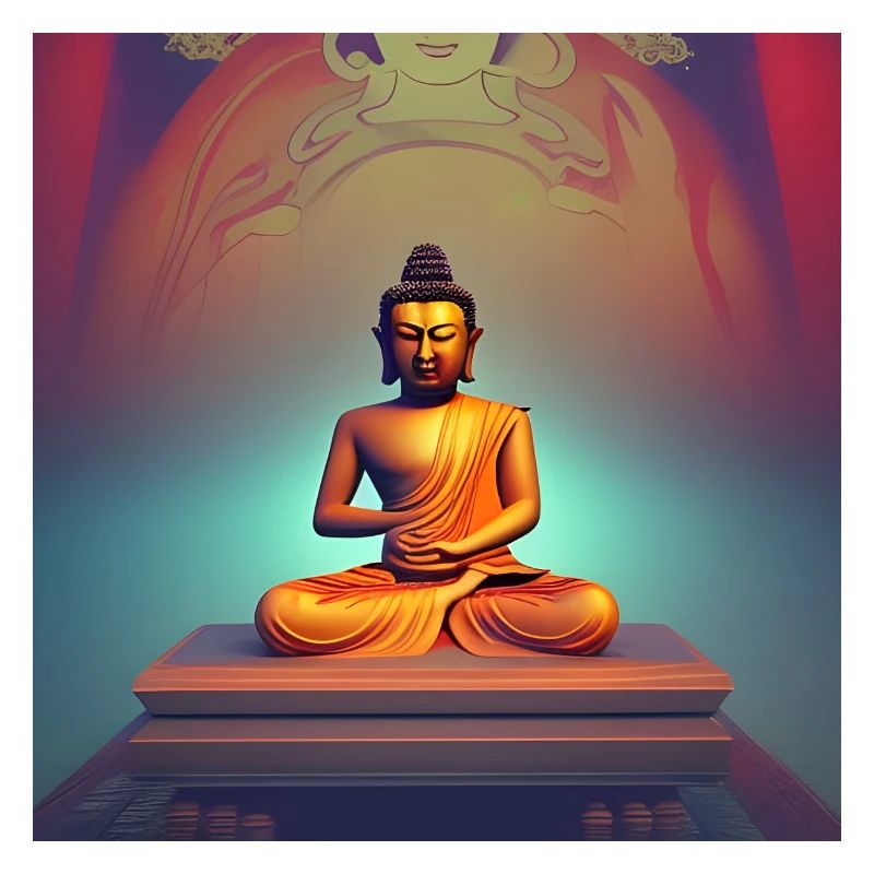 Portrait de statue de Bouddha