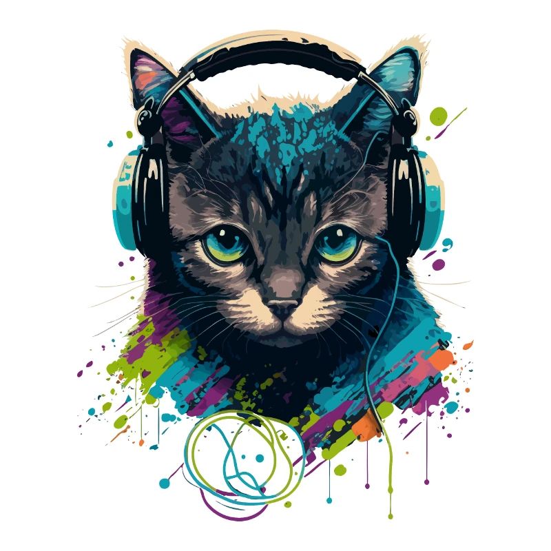 Chat et mélomane