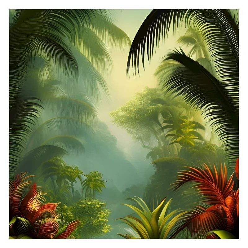 Exotic jungle artwork