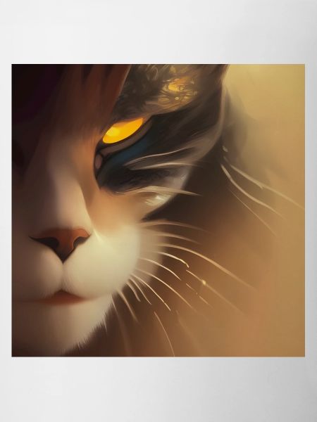 Visage de chat effrayant