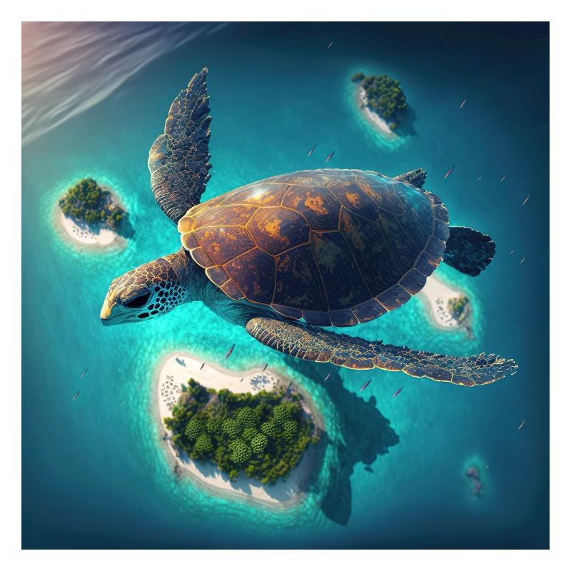 The flying turtle