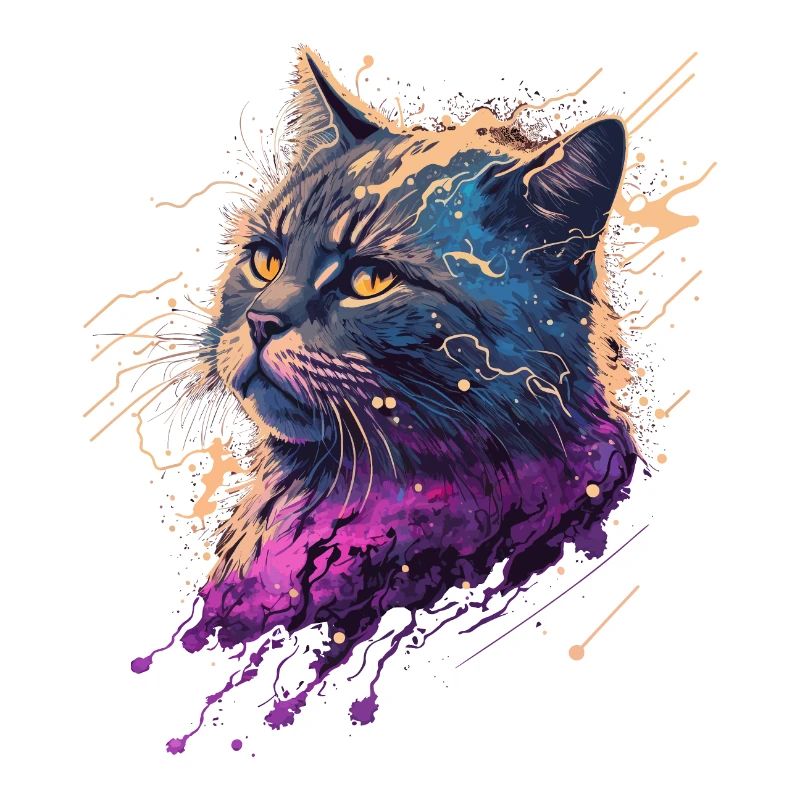 Vaporwave Katze