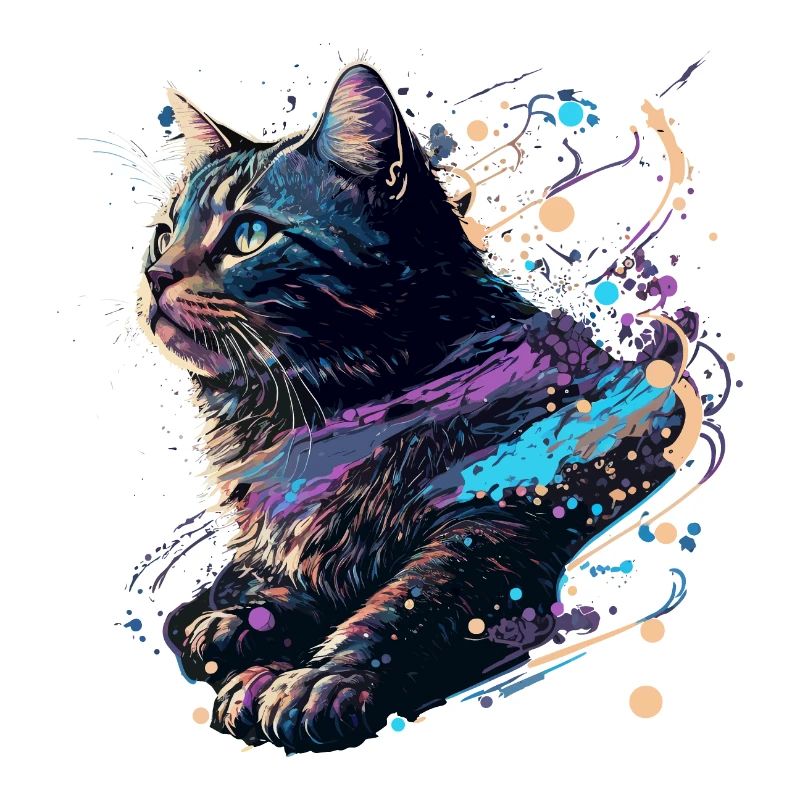 Œuvre d’art de chat