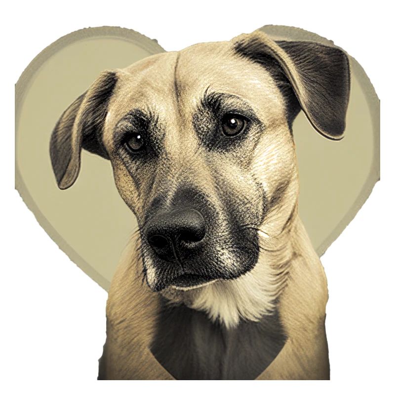 Black Mouth Cur Saint-Valentin