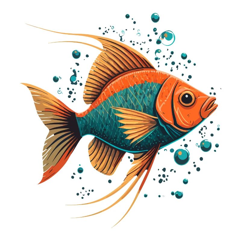 Illustration unique de poisson
