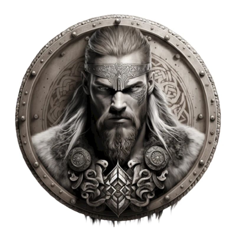 Wikinger Krieger Schildwall