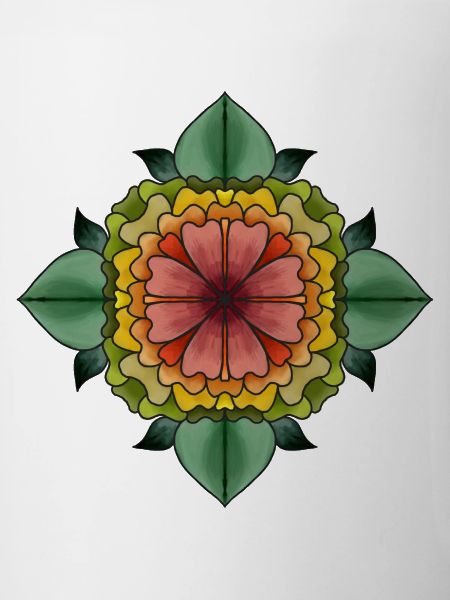 Mandala drawn