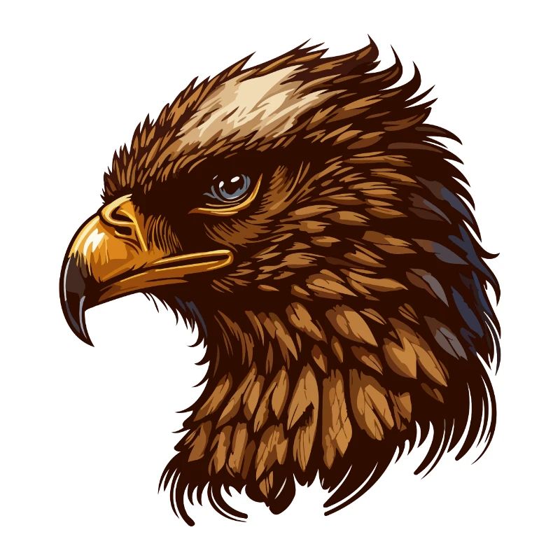 Illustration de bande dessinée Imperial Eagle Head