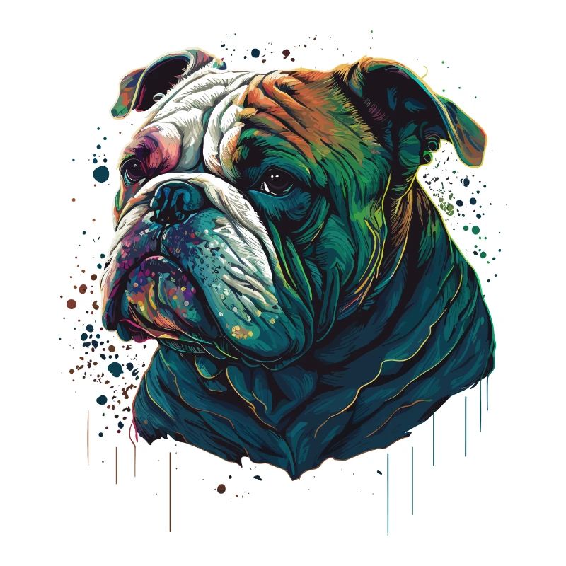 Bouledogue peint