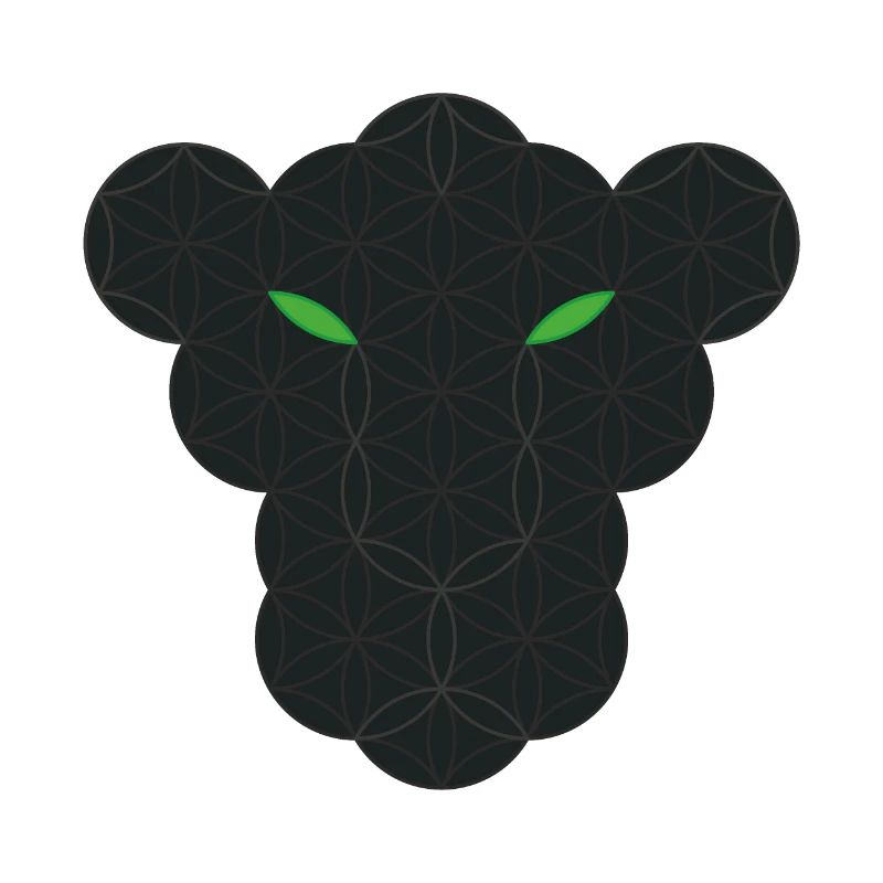 Sacred Panther - Schwarzer Panther des Lebens.
