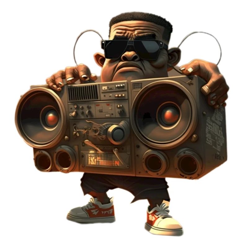Hip-Hop with Ghettoblaster