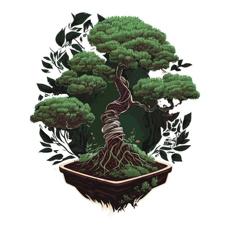 Potted Bonsai Tree
