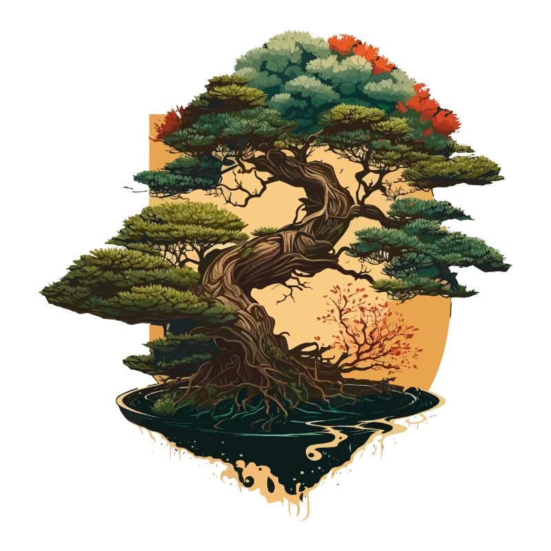 Symmetrical Bonsai Tree