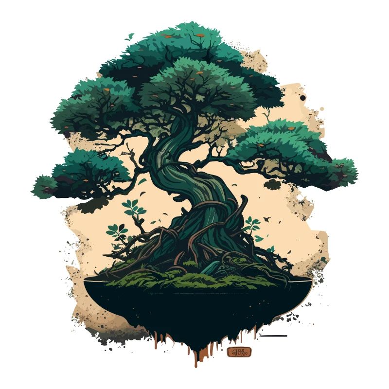 Petit bonsaï vert
