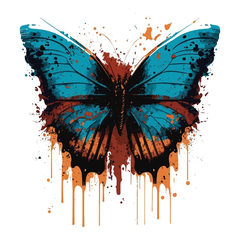 Papillon peint