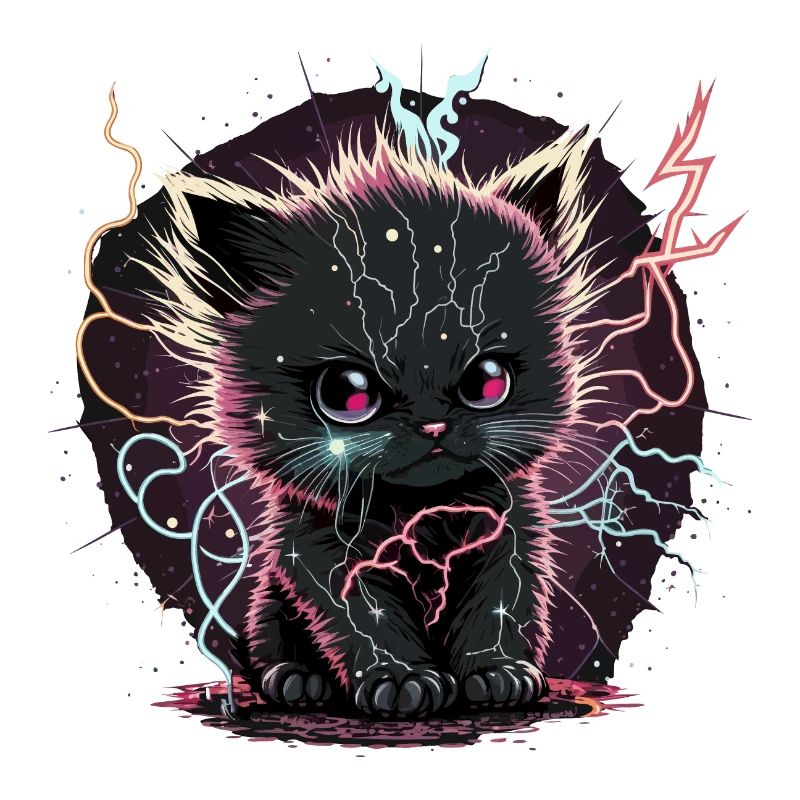 Chaton parfaitement chargé