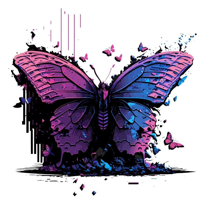 Papillon Beauté Vaporwave