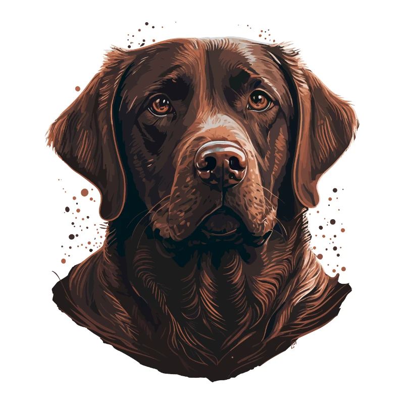 Adorable Labrador Retriever brun