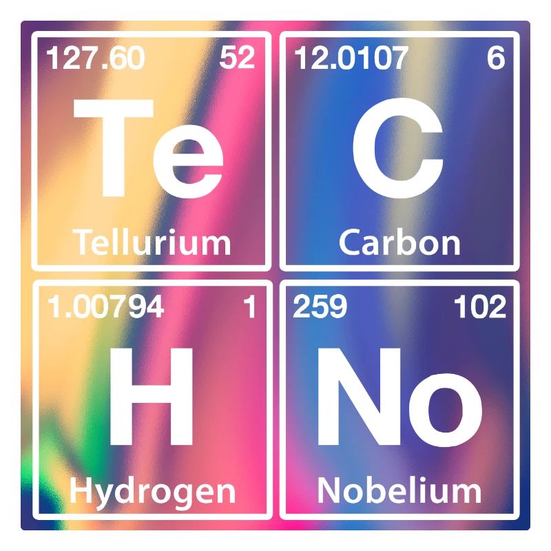 Techno Rave Electro Raver Chemistry Periodic Table
