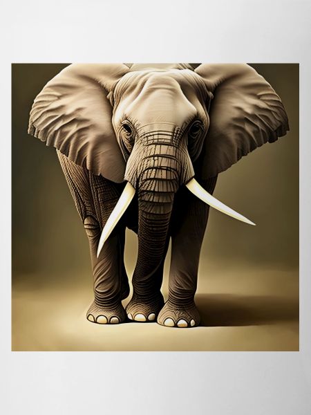Elefant mit Rüssel Bein