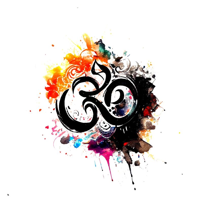 Yogi, Prana Om - Rainbow Ink Artwork