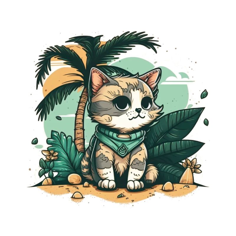 Mignon chat tropical 3