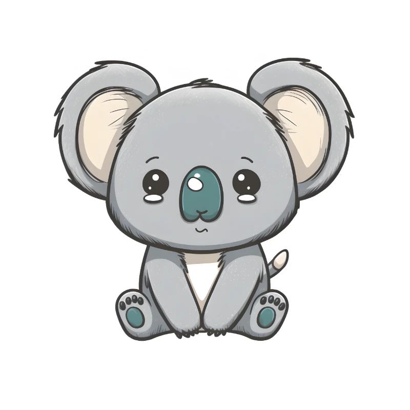 Mignon bébé koala triste koala ours pleure