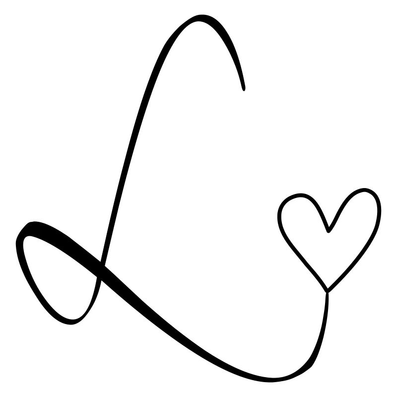 Letter L Letter L Calligraphy