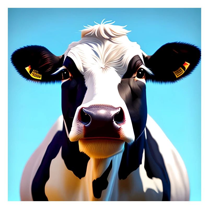Vache noire et blanche
