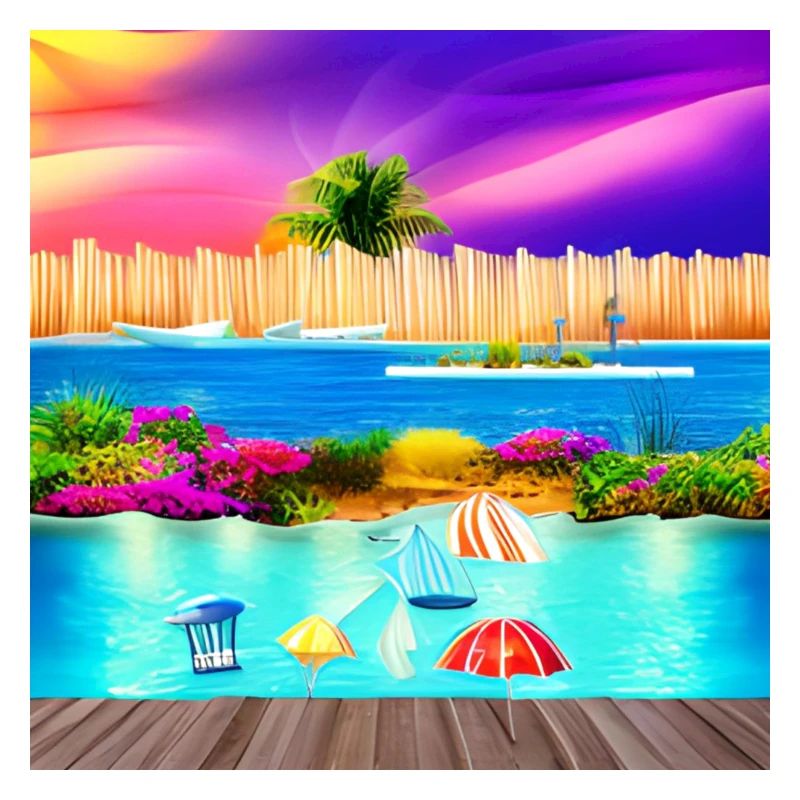 sunny vacation at sea side
