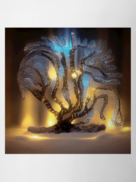 old tree with lights