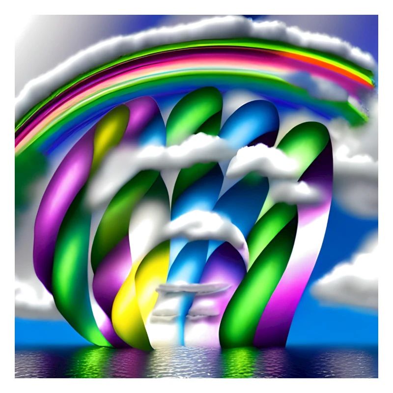 Arc-en-ciel dans les nuages