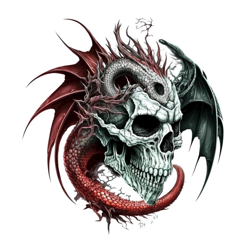 Totenkopf Drache