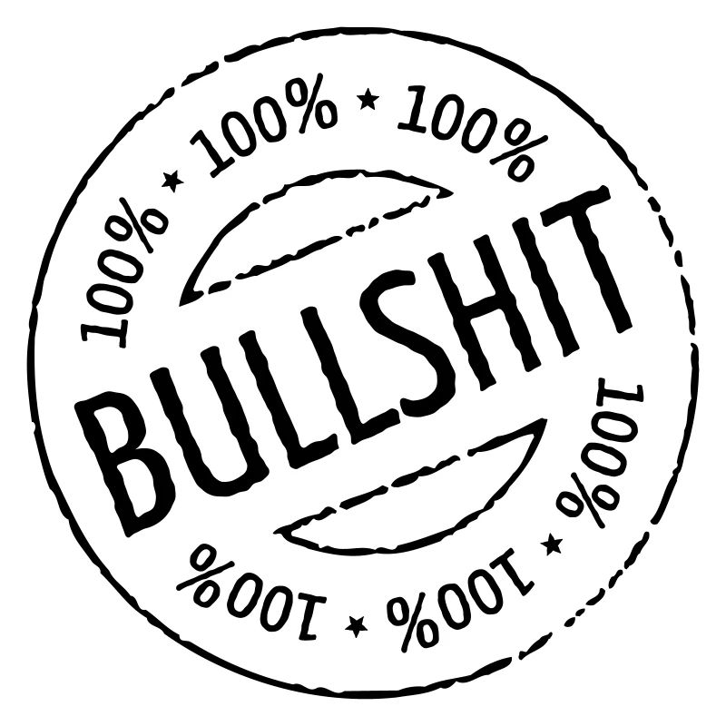 100% Bullshit Stamp