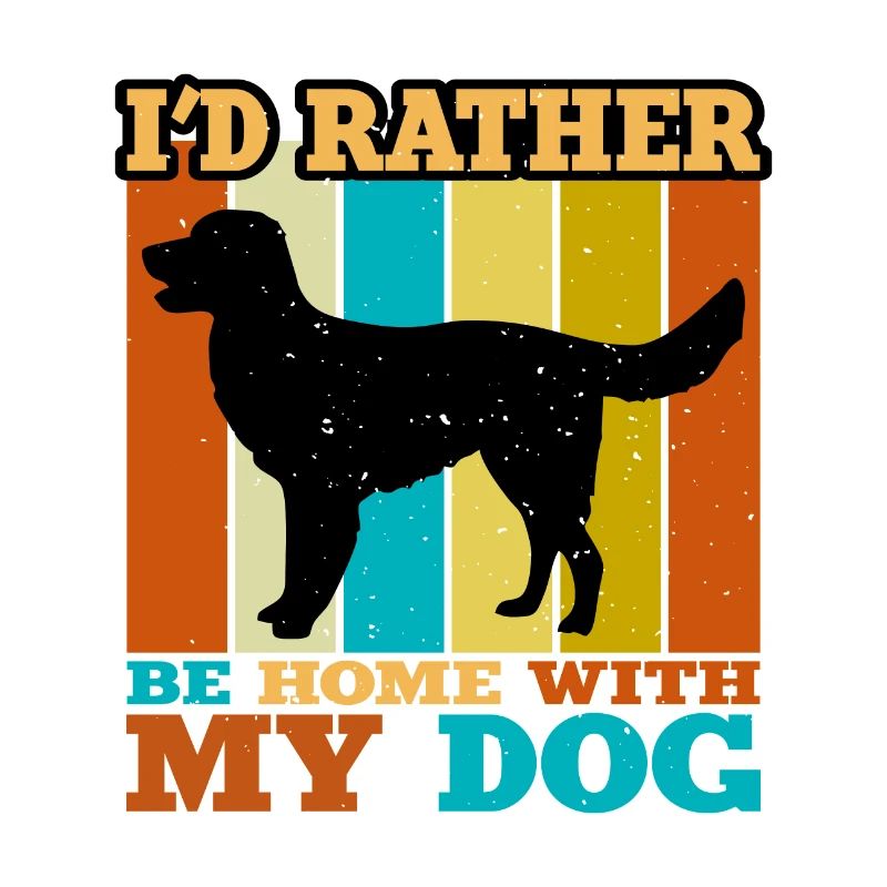 German Longhaired Pointer Dog Silhouette Retro