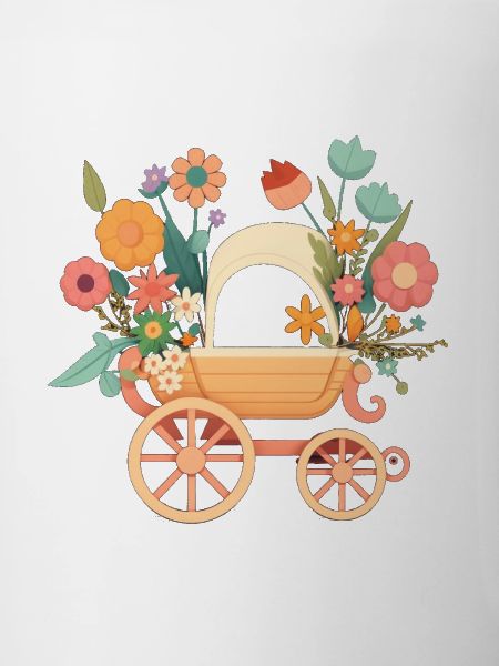 Flowery stroller 4