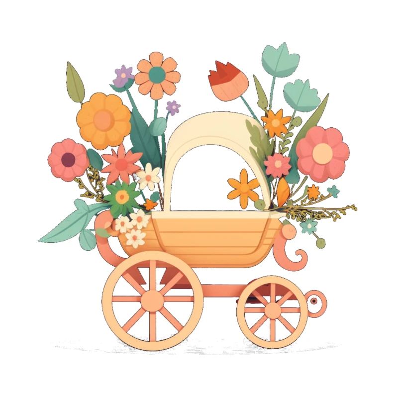 Flowery stroller 4
