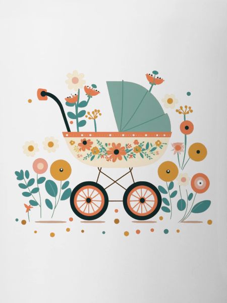 Flowery stroller 8