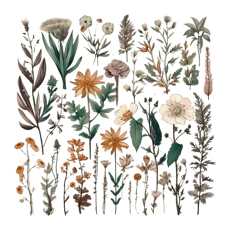 Wunderschönes Boho Blumen Herbarium Bouquet